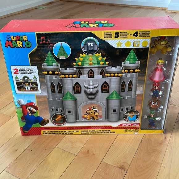 Nintendo Video Games & Consoles Super Mario Deluxe Bowsers Castle Playset Poshmark
